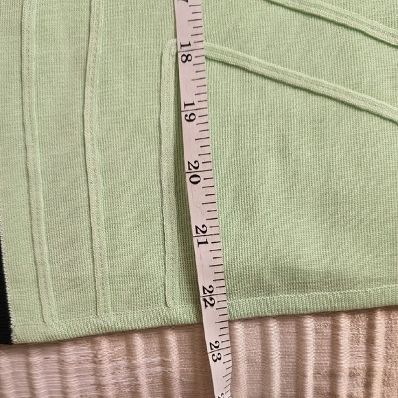 Ming Wang Green and Black Blazer with Stand-Up Collar - Picture 12 of 12